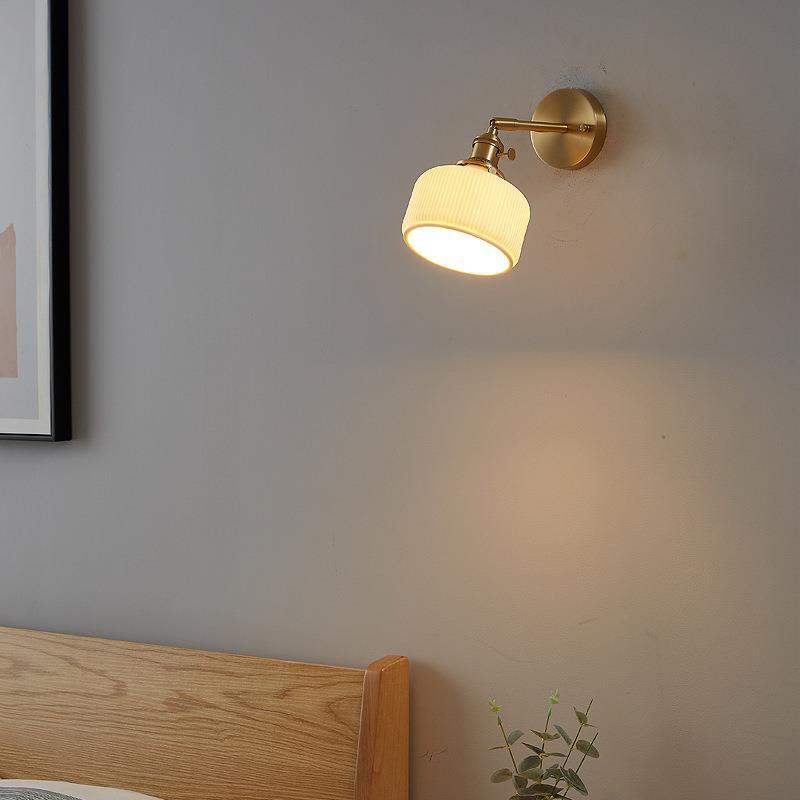 Modern Wandleuchte Keramik Weiß Wohnzimmer