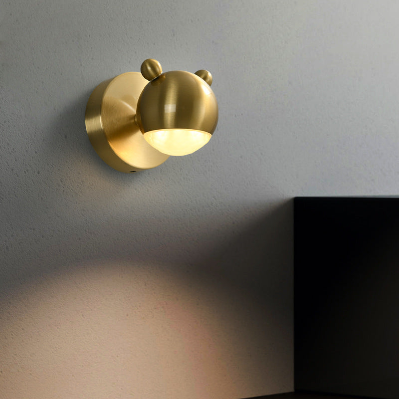 Modern Wandlampe Metall Gold Schlafzimmer