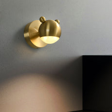 Modern Wandlampe Metall Gold Schlafzimmer