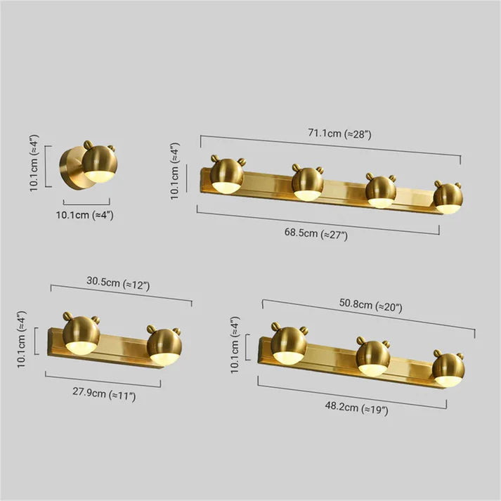 Modern Wandlampe Metall Gold Schlafzimmer