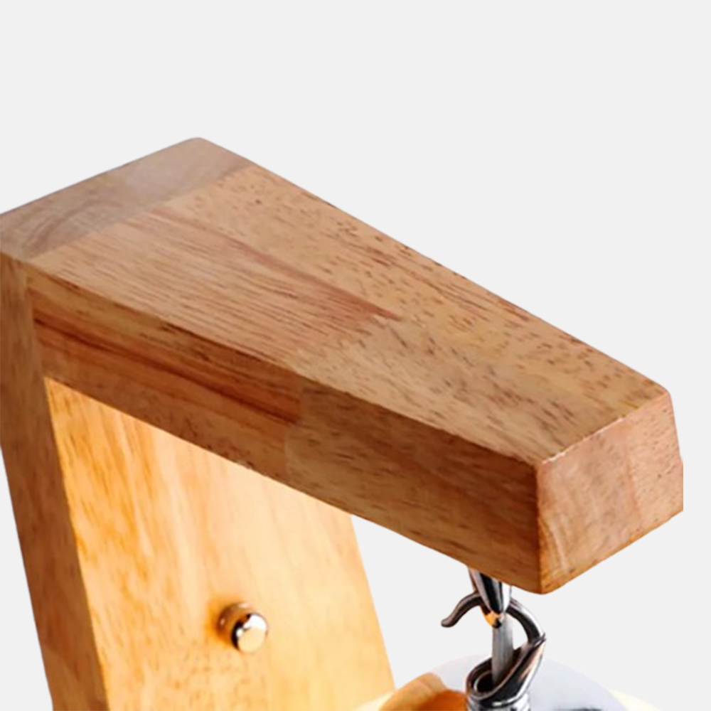 Retro Wandlampe LED Holz Metall Kugel Beige Bad/Scchlafzimmer