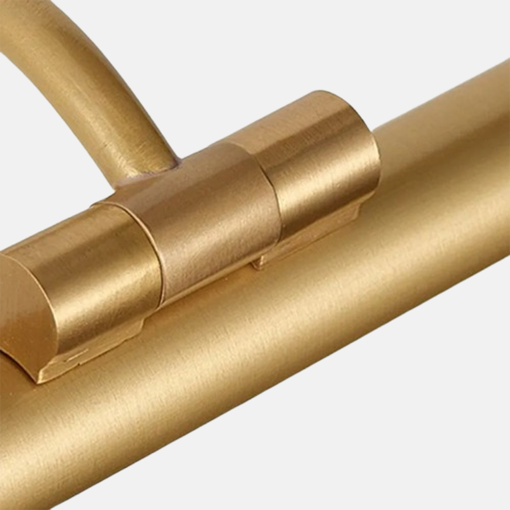 Metall detail vom moderne Wandleuchte Gold