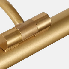 Metall detail vom moderne Wandleuchte Gold