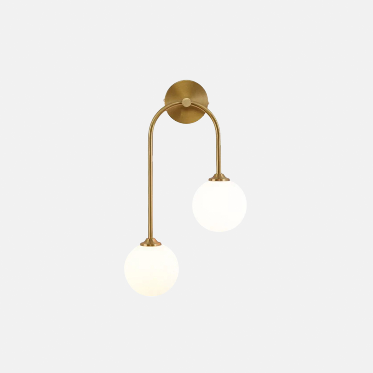 Modern Wandlampe LED Kugel Messing Mentall Schlafzimmer