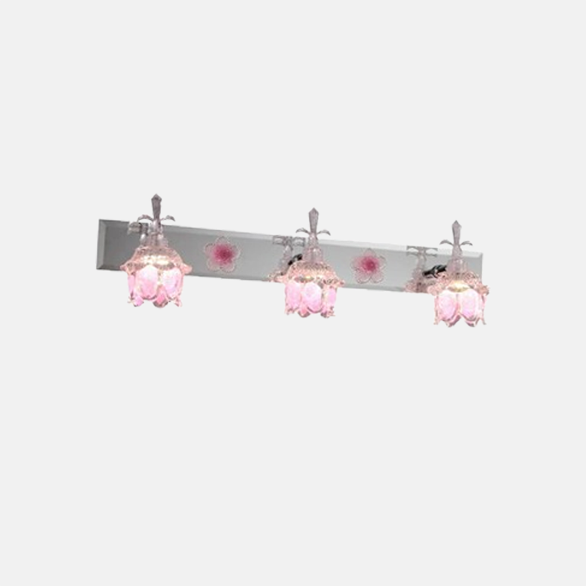 Moderne Wandleuchte LED Rosa Glas Badezimmer/Schlafzimmer