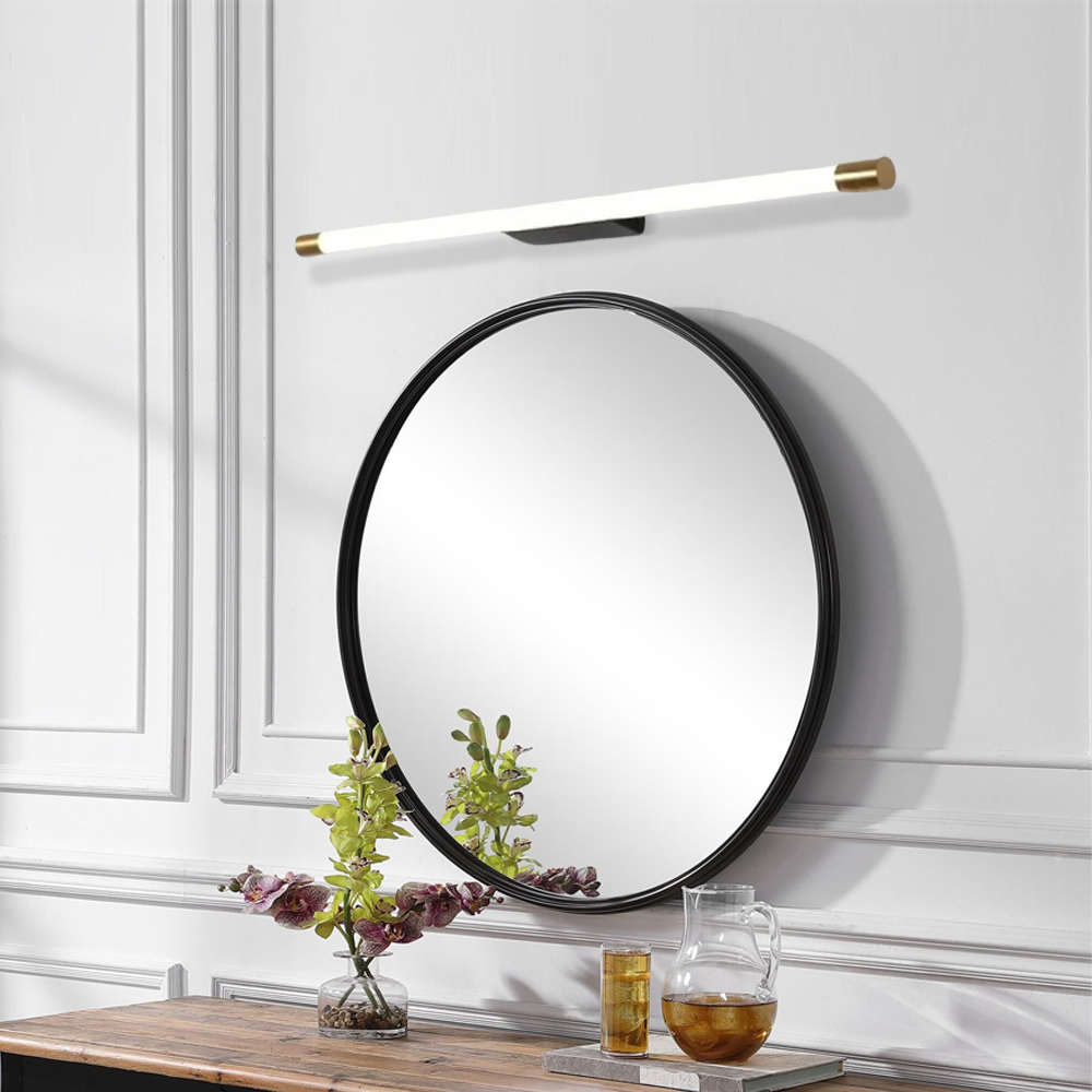 Minimalistisch Wandleuchte/Spiegelleuchte LED Linear Weiß Metall Badzimmer