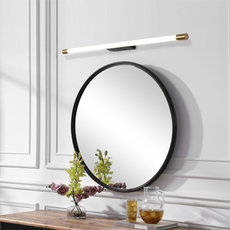 Minimalistisch Wandleuchte/Spiegelleuchte LED Linear Weiß Metall Badzimmer