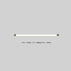 Minimalistisch Wandleuchte/Spiegelleuchte LED Linear Weiß Metall Badzimmer