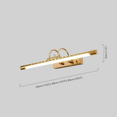 Moderne Wandleuchte Gold Metall Linear Badezimmer Schlafzimmer