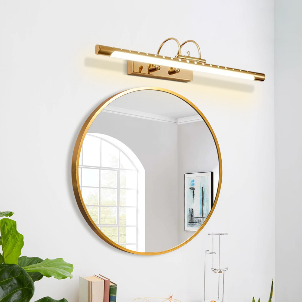 Moderne Wandleuchte Gold Metall Linear Badezimmer Schlafzimmer