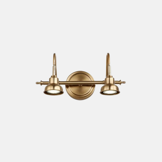 Retro Wandlampe LED Metall Gold Badzimmer