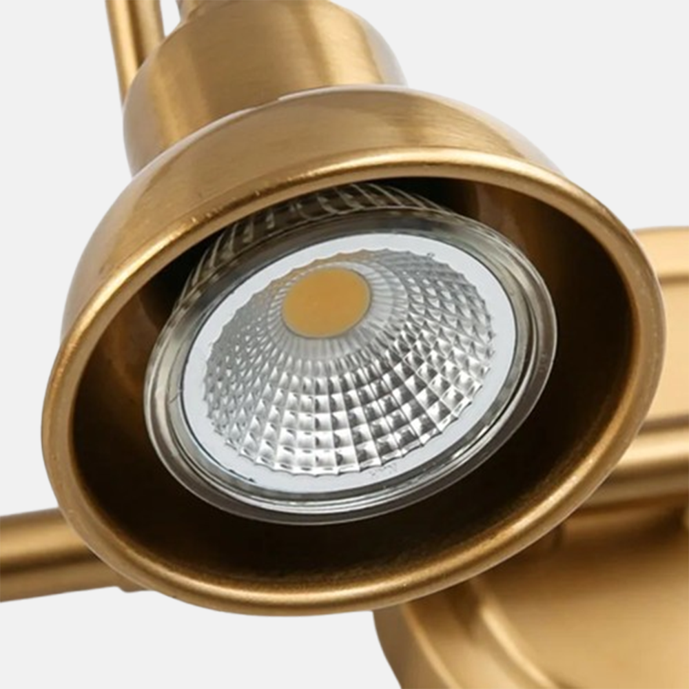 Retro Wandlampe LED Metall Gold Badzimmer