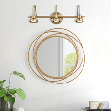 Retro Wandlampe LED Metall Gold Badzimmer