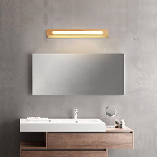Minimalistisch Wandlampe Holz Braun Wohnzimmer