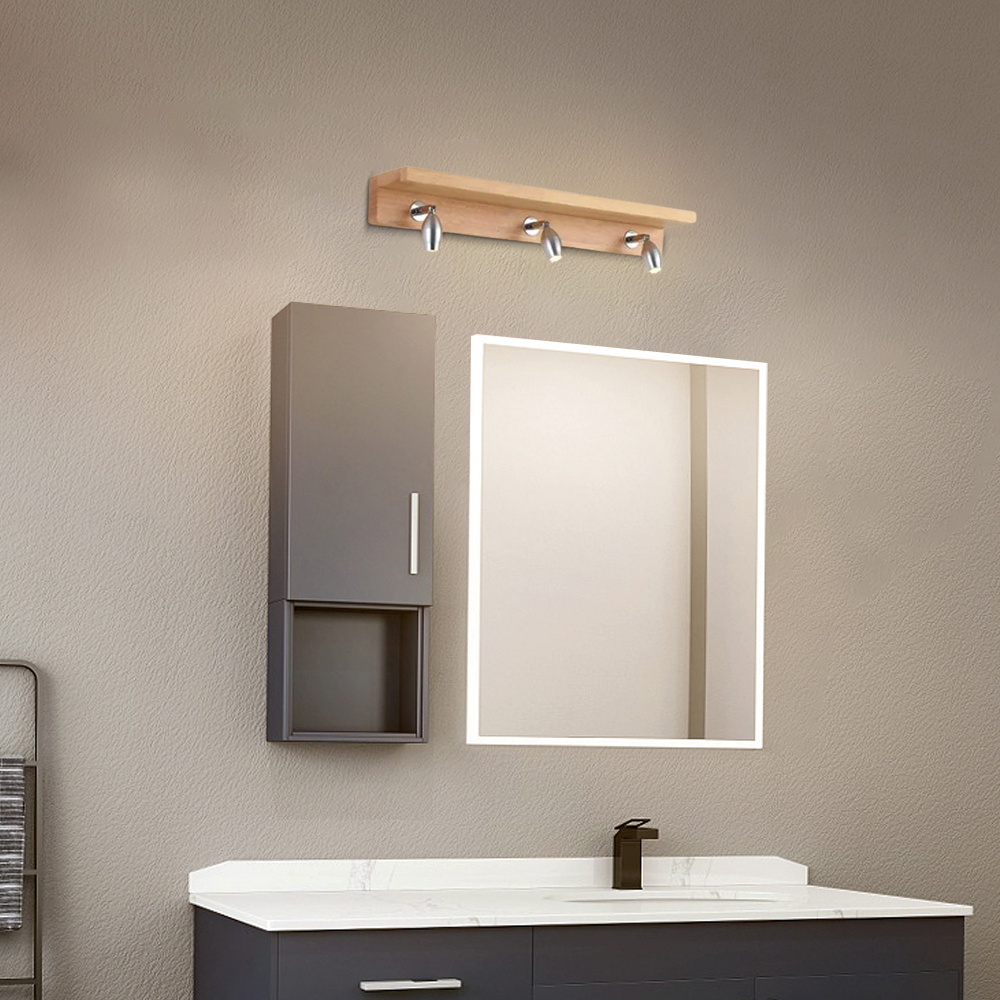 Minimalistisch Wandlampe Holz Braun Wohnzimmer