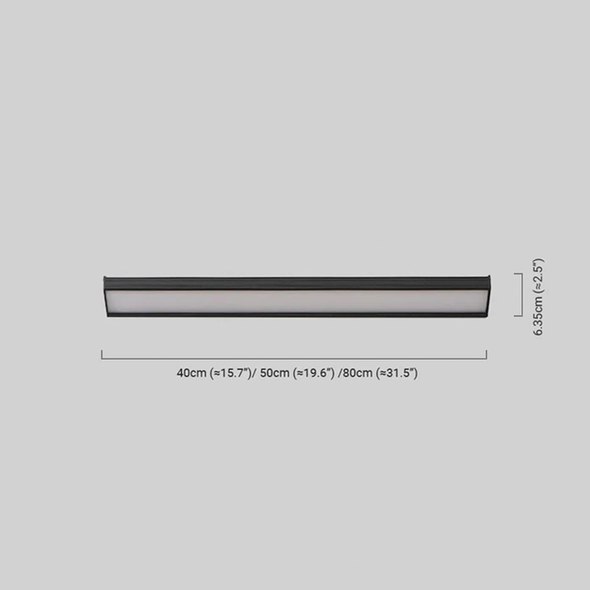 Minimaliste Wandleuchte LED Rechteckig Metall Schwarz Bad/Schlafzimmer