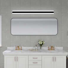 Minimalistisch Wandleuchte LED  Linear Schwarz Metall Badezimmer