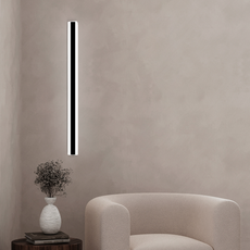 Minimalistisch Wandleuchte LED  Linear Schwarz Metall Badezimmer