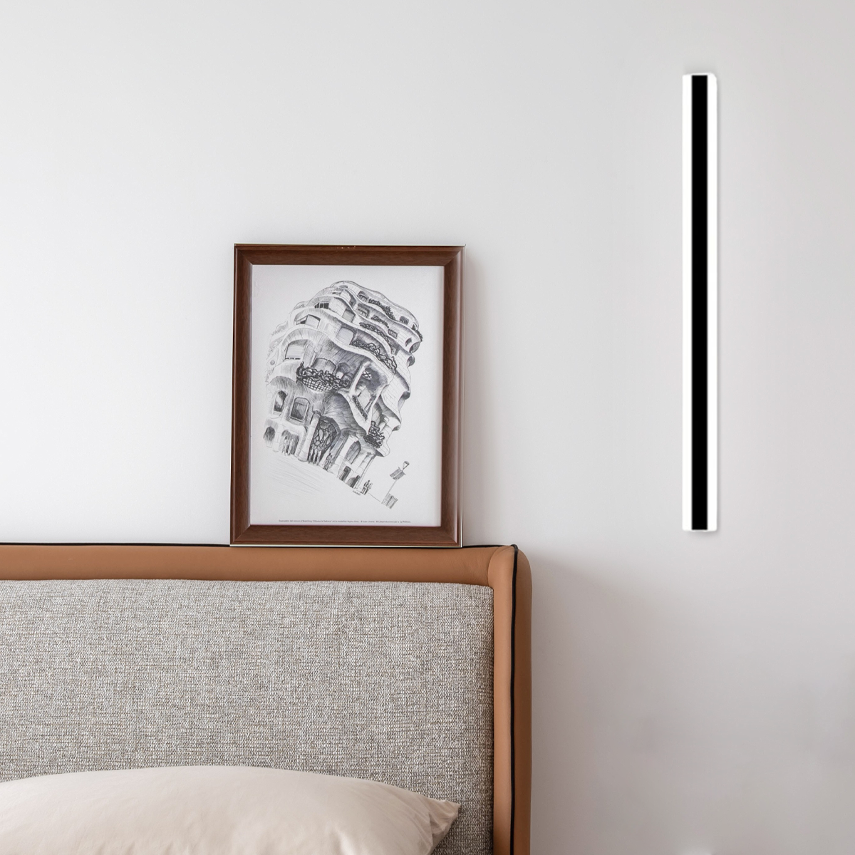 Minimalistisch Wandleuchte LED  Linear Schwarz Metall Badezimmer