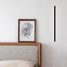 Minimalistisch Wandleuchte LED  Linear Schwarz Metall Badezimmer