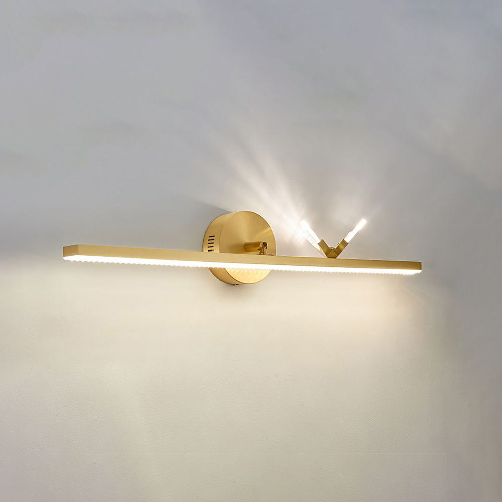 Designer Wandleuchte Metall Gold Badezimmer