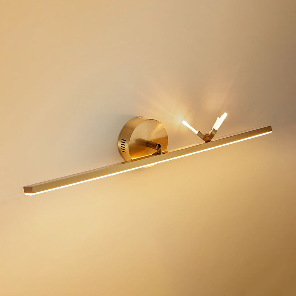 Designer Wandleuchte Metall Gold Badezimmer