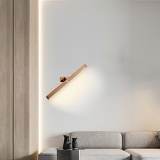 Modern Wandlampe LED Holz Linear Wohnzimmer