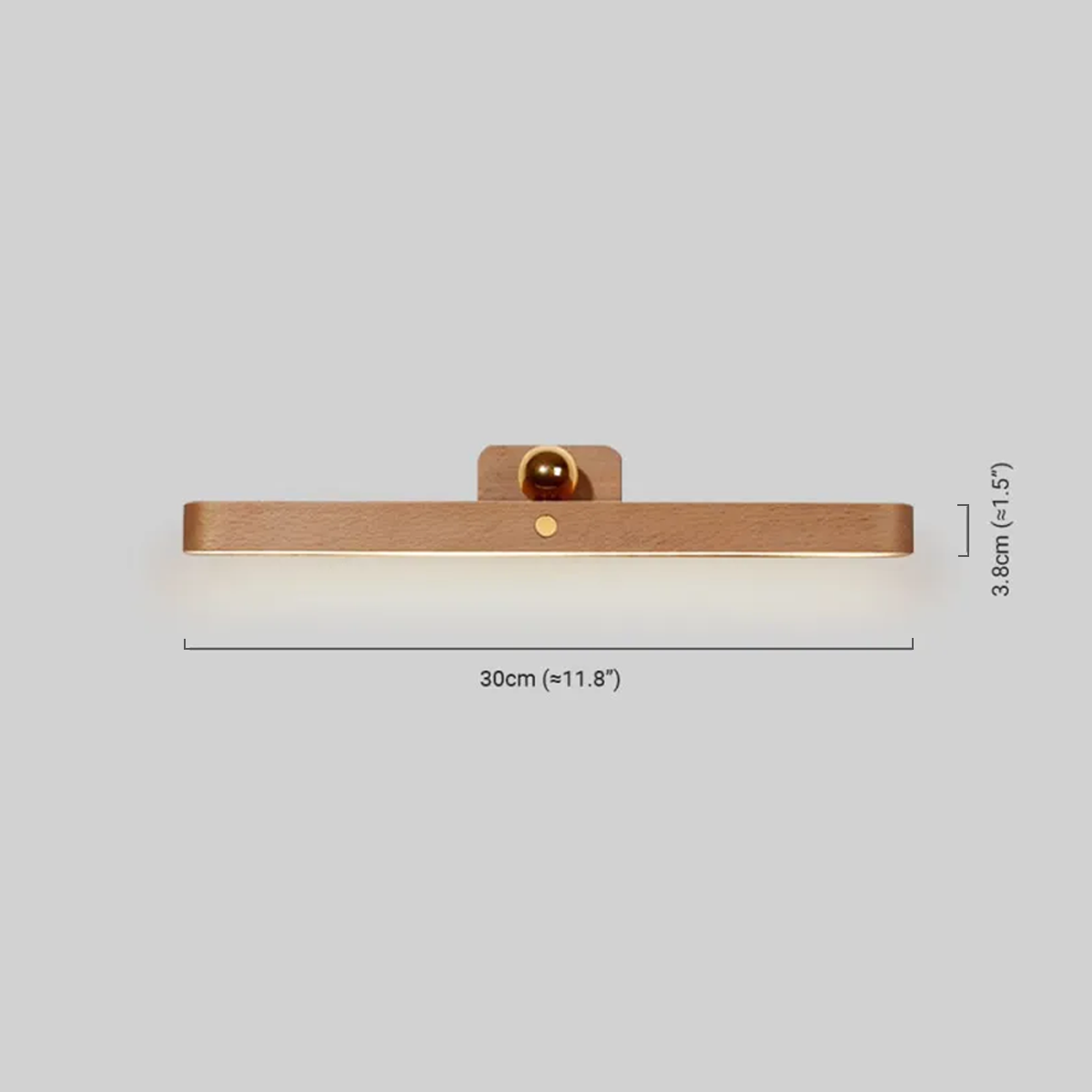 Modern Wandlampe LED Holz Linear Wohnzimmer