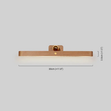 Modern Wandlampe LED Holz Linear Wohnzimmer