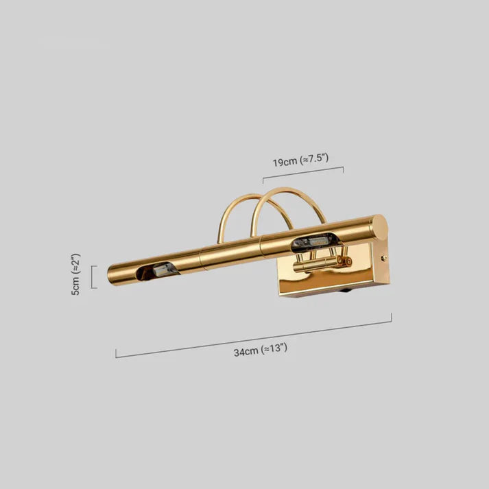 Modern Wandlampe Metal Gold Schlafzimmer