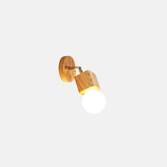Modern Wandlampe LED Quadratisch Holz Badezimmer