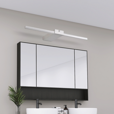 Minimalistisch Wandleuchte/Spiegelleuchte LED Linear Weiß Metall Badezimmer