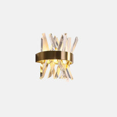 Modern Wandlampe Kristall Gold Schlafzimmer