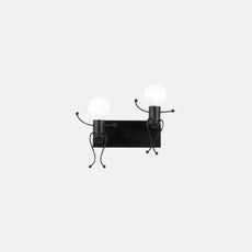 Industriell Wandlampe Metall Schwarz Schlafzimmer