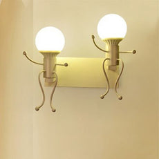 Industriell Wandlampe Metall Schwarz Schlafzimmer
