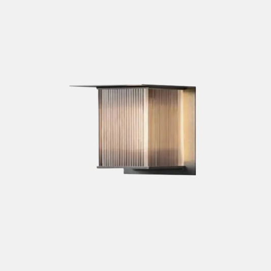 Moderne Außenwandleuchte LED Dunkelgrau Metall/Acryl Garten/Terrasse