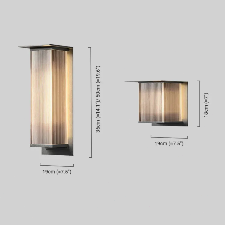 Moderne Außenwandleuchte LED Dunkelgrau Metall/Acryl Garten/Terrasse