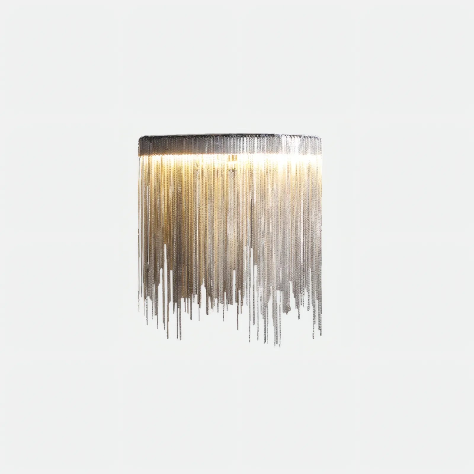Designer Wandlampe Metall Silber Schlafzimmer