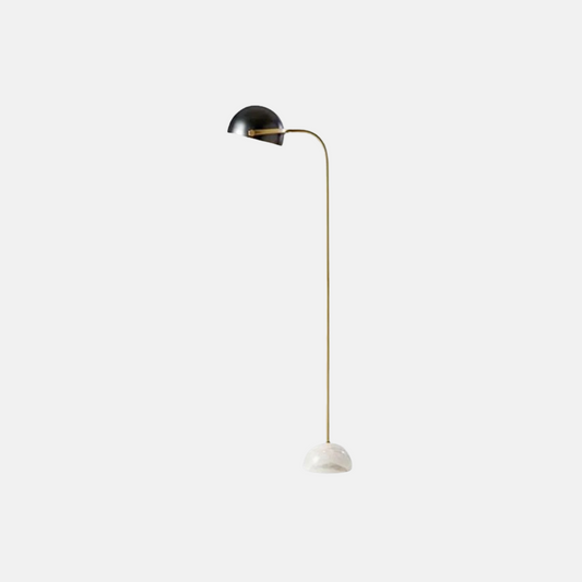 Modern Stehleuchte LED Kugel Schwarz Marmor/Metall Wohnzimmer