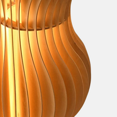 Nordic Stehlampe LED Holz Zylindrisch Wohnzimmer