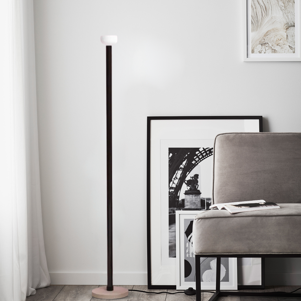 Minimalistisch Stehleuchte LED Linear Metall Glas Schlaf/Wohnzimmer