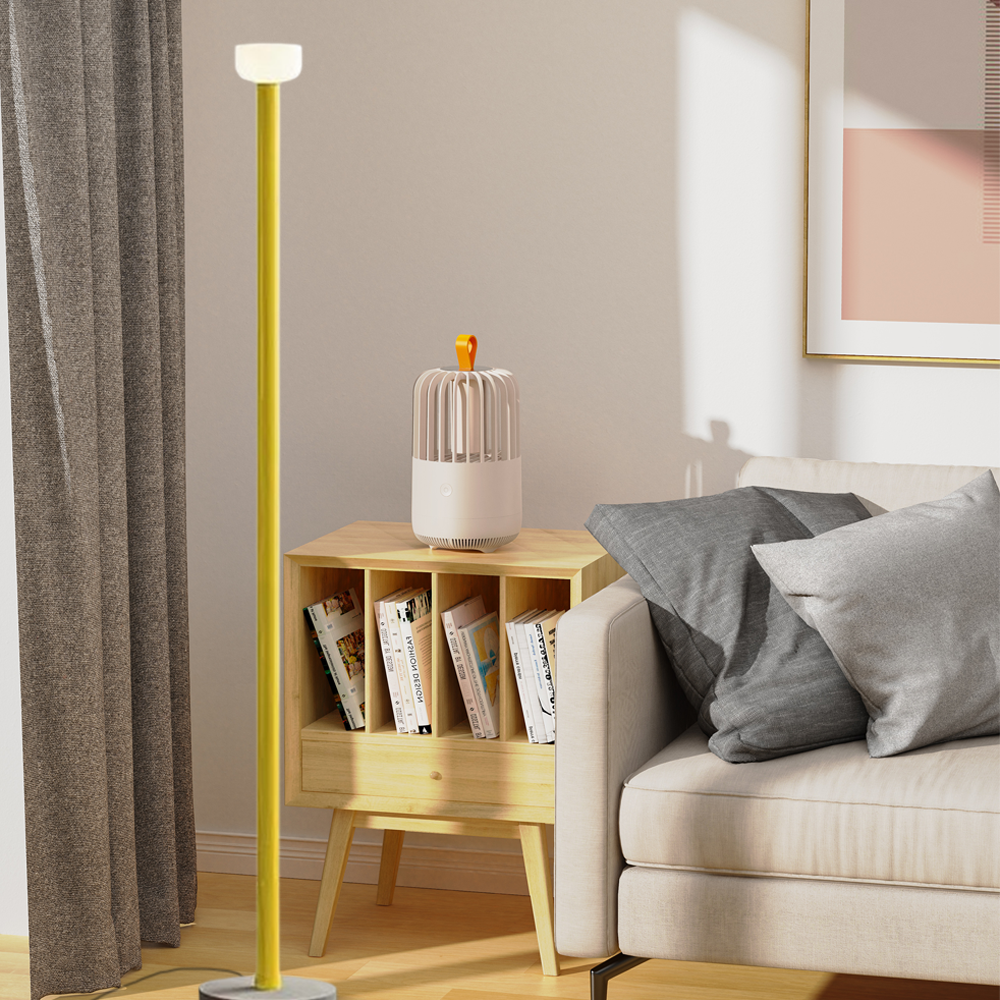 Minimalistisch Stehleuchte LED Linear Metall Glas Schlaf/Wohnzimmer