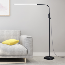 Modern Stehleuchte LED Linear Schwarz Acryl Arbeitszimmer