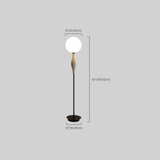 Modern Stehleuchte LED Metall/Glas Schlafzimmer