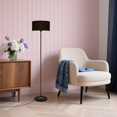 Modern Stehleuchte LED Zylindrisch  Stoff Schlafzimmer