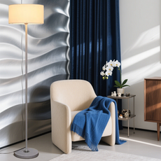 Modern Stehleuchte LED Zylindrisch  Stoff Schlafzimmer