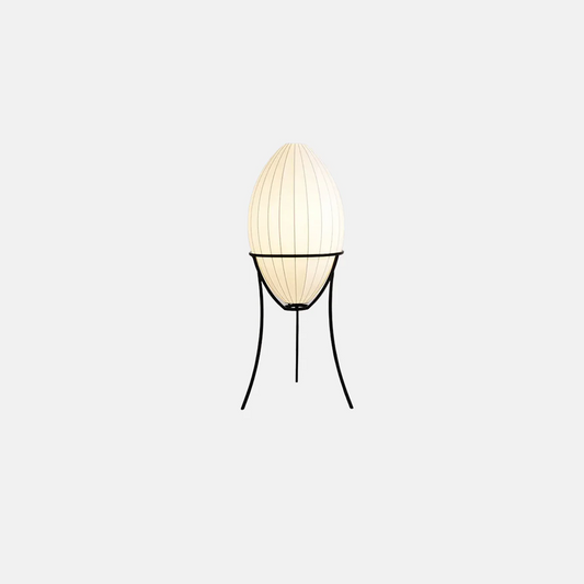 Art Deco Stehleuchte LED Eiförmig Weiß Metall Wohnzimmer