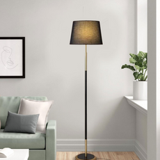 Modern Stehleuchte LED Zylindrisch 4 Farben Metall/Stoff Wohnzimmer