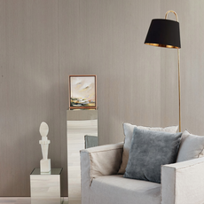 Modern Stehleuchte LED Kappenförmig Schwarz/Weiß Metall Wohnzimmer