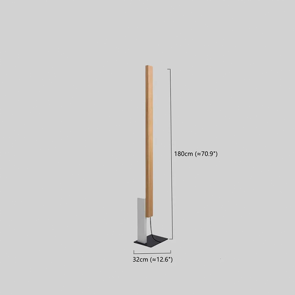 Minimalistisch Stehlampe LED Linear Holz 4 Farben Wohnzimmer